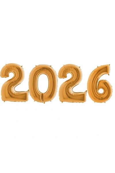 BKMC PARTY Novogodišnji veliki baloni od folije 2026, 34 inča, dekoracije za ...