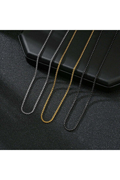 Kracer 18K gold plated necklace 2.5mm with steel chain