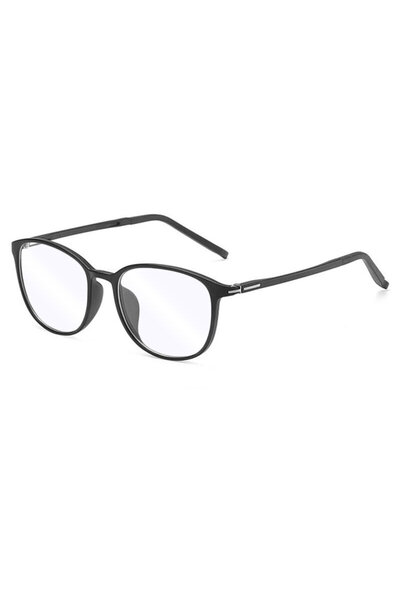 dalip Round Unisex Blue Light Blocking Computer Glasses, Sand Black, F2822