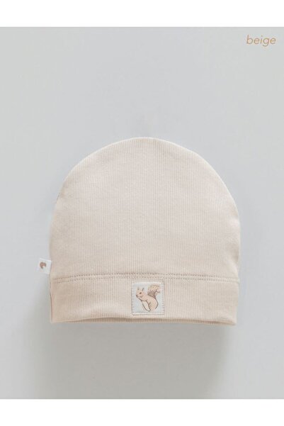 Caramell Perlababy 100% Cotton Baby Boy Beanie 0-12 Months