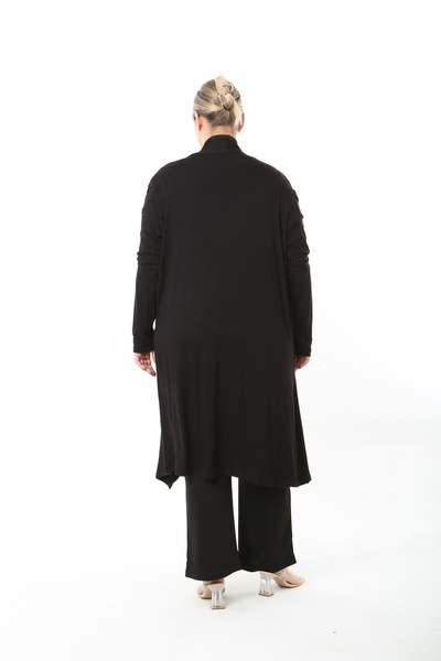 XL Modam Women's Lycra Viscose Patterned Large Size Cardigan