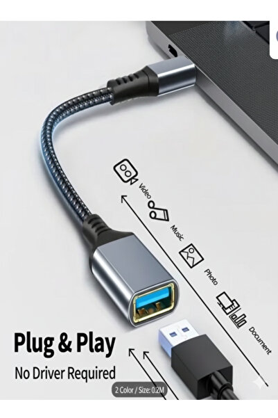 FUJISHKA Type-C Male to USB 3.0 A Female OTG Cable 5.0