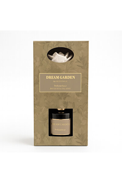 COLLECTİON Dream Garden Fresh Patchouli Aromatherapy Diffuser, Gift Set with Flowers and Reeds, 100 ml