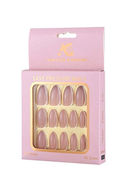 AMYTIS GARDEN أظافر صناعية لامعة، 24 قطعة S29