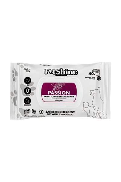 petshine Passion Fragrance Pet Wipes - 40 Pcs