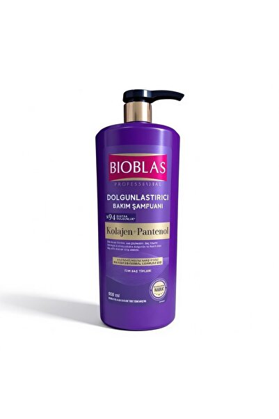 Bioblas Royal Mauve B19 Collagen+Panthenol Anti-Hair Loss Plumping Shampoo 900 ml
