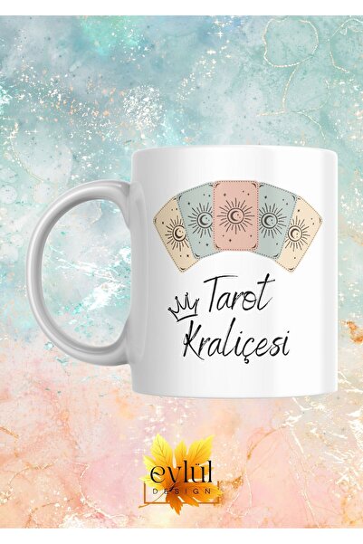 Eylül Design Tarot Queen Special Design Printed Mug Cups Gift Tea-Coffee Cup