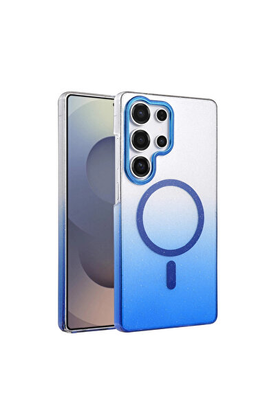 eco port غطاء سامسونج جالاكسي إس 25 ألترا اللامع بتقنية ماج سيف - أزرق