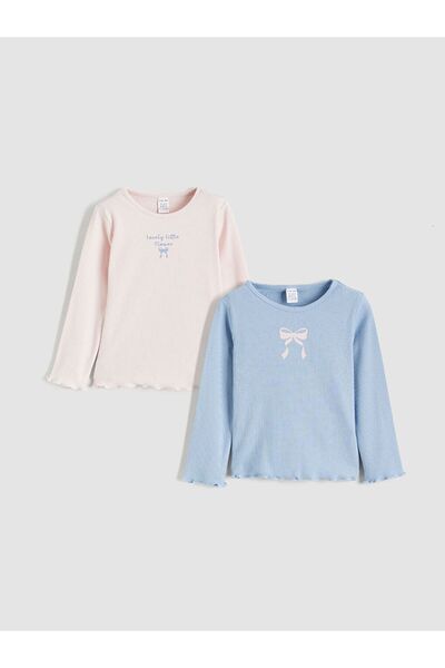 LC Waikiki Lcw Baby Printed Baby Girl T-Shirt 2-Piece Set