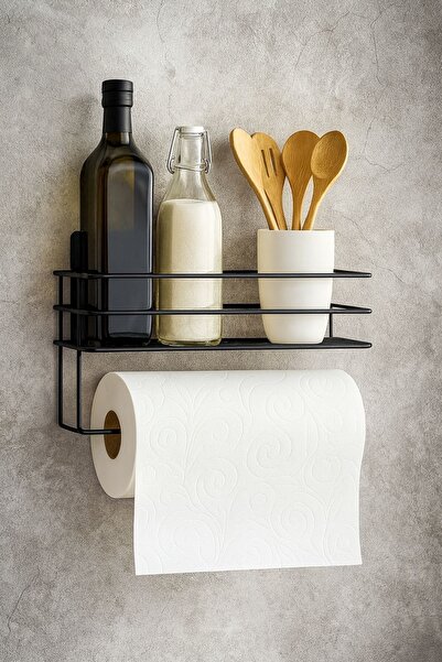 Kitchen Beauty Yapışkanlı Raflı Kağıt Rulo Havluluk Peçetelik Havlu Kağıtlık ...