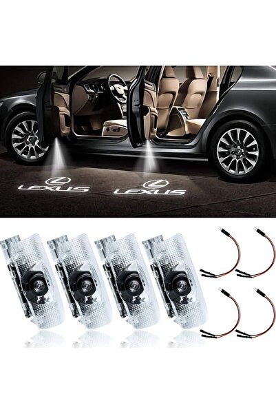 Generic 4 Pack LED Car Door Logo Projector Lights for Lexus RX ES GX LS LX IS RC GS UX