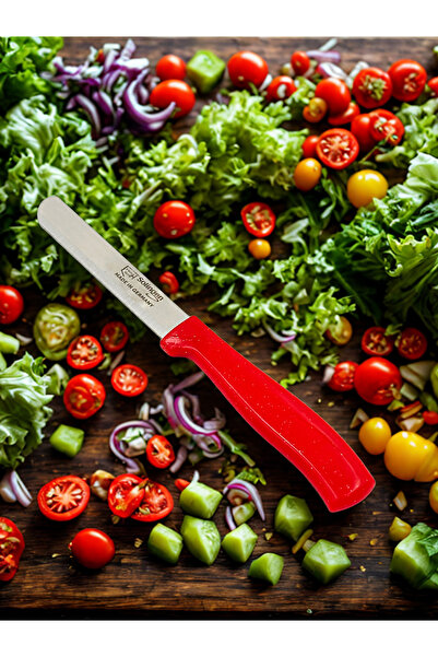 Solingen Çift Renk Sebze Bıçağı Simli Kırmızı