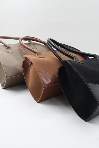 Rosso Collina Suede Shoulder Bag – Zippered, Lined, Stylish Everyday Model + Scarf Gift