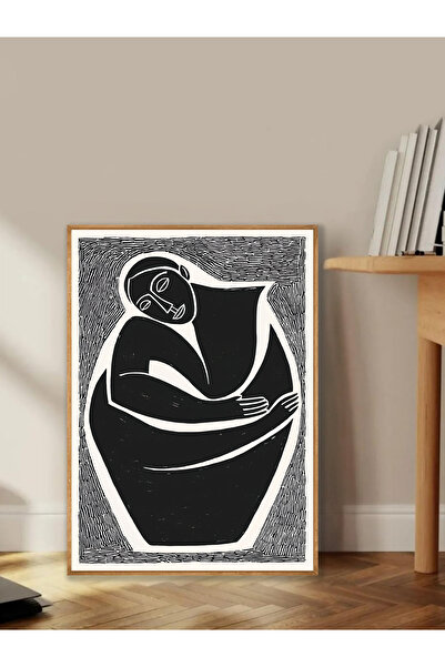 Tuba Decor Tablo dintr-o singură bucată cu rame din lemn pentru sufragerie, sufragerie, bucătărie