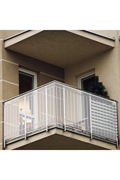 WAMBORY Child Safety Net for Balconies, Patios & Stairs — Temporary Railing 3×0.9m (White)