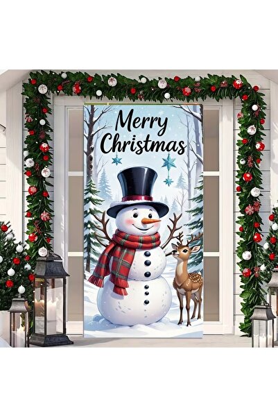 PROMISEBACKDROP2 190X75Cm Elastic Door Decoration, Fabric Door Dressing, Chri...