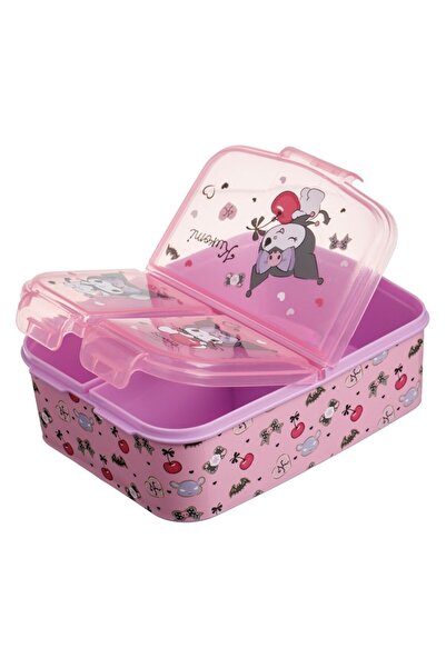 OEM Pink Lunchbox with 3 Compartments & Kuromi Design - 790ml