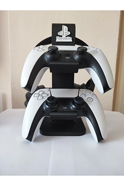 J&K Dizayn PlayStation 5 DualSense Kontrolcü ve Kulaklık Standı - Şık Tasarım...