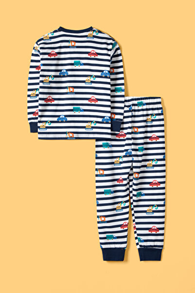 Krazber Παιδικό Σετ Πιτζάμες Αυτοκίνητο με τύπωμα Βαμβακερό μακρυμάνικο