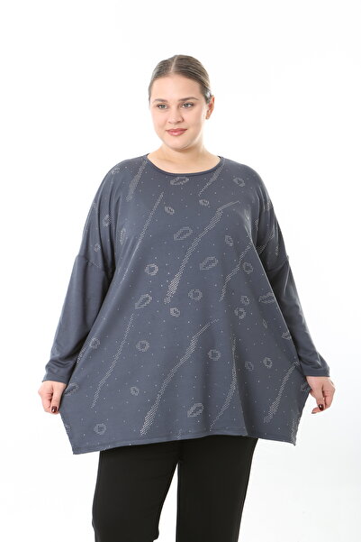 XL Modam Women's Lycra Viscose Stone Large Size Tunic