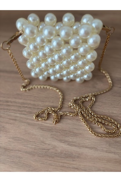 Nildesign Düğğn nikah abiye çanta Mini inci çanta