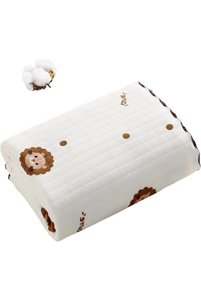 Generic Swaddle Blanket 33x33in Quilted Cotton-Polyester for 0-12 Months (Animal Print)