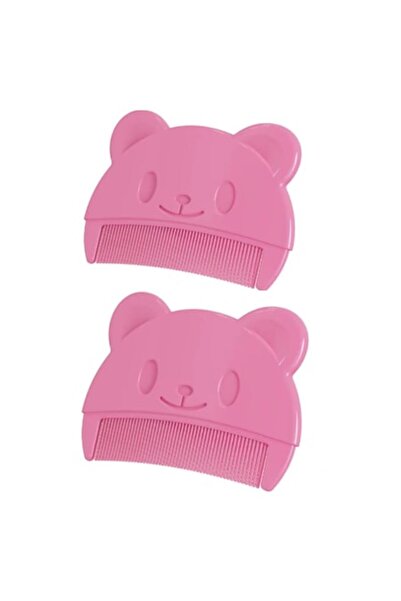 SUPER TRENDS Set of 2 Baby Combs for Removing Scalds and Cradle Caps Soft Silicone Pink