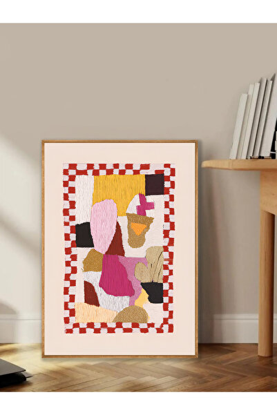 Tuba Decor Tablo dintr-o singură bucată cu rame din lemn pentru sufragerie, s...