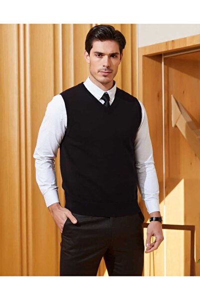 youknitwear you Shaun 100% Cotton V Neck Men's Knitwear Sweater