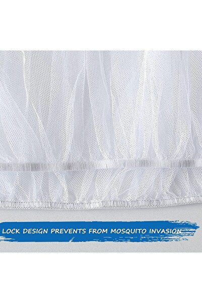 Khazna Baby Stroller Mosquito Net - White, Round, Portable