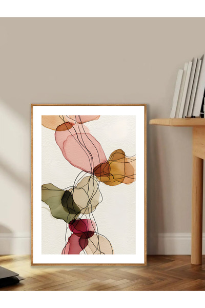 Tuba Decor Tablo dintr-o singură bucată cu rame din lemn pentru sufragerie, s...