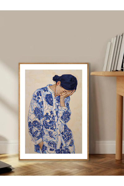 Tuba Decor Tablo dintr-o singură bucată cu rame din lemn pentru sufragerie, s...