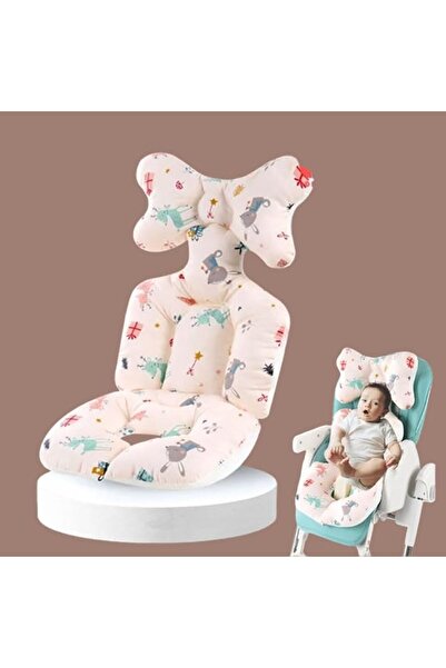 Generic Thick Breathable Baby Stroller Seat Cushion Pad, Universal 3D Memory Foam - Pink