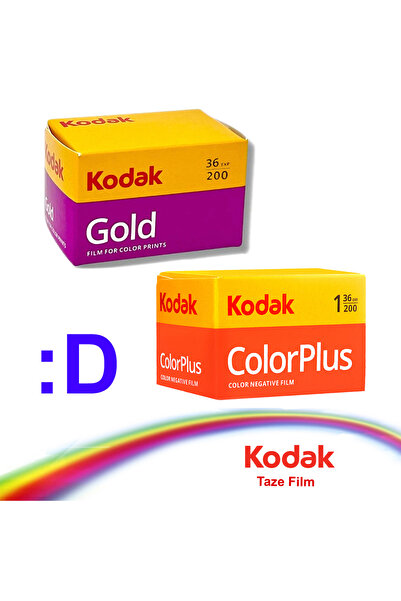 Kodak Gold 200 ve Colorplus 36 -analog taze fotoğraf filmi