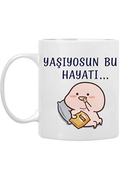 KEMAL İLHAN You Are Living This Life' Bubu Dudu Porcelain Mug