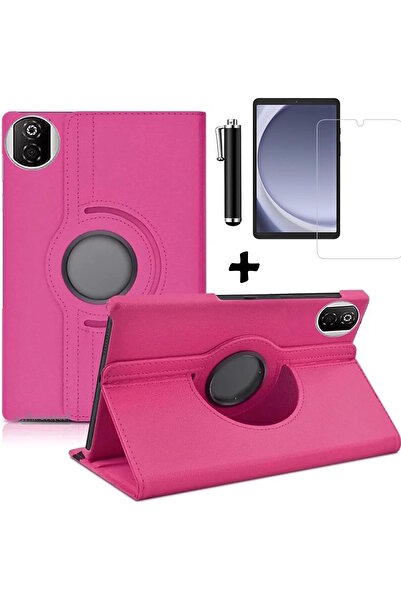 m.tk moveteck Honor Pad X7 8.7 Inch 2025 Tablet Case 360 Rotating Pu Leather Stand Cover + Screen Protector + Pen Set