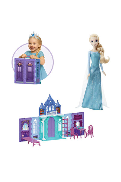 Cici Oyuncak Karlar Ülkesi Kraliçe Şatosu Elsa Bebekli Kız Çocuk Oyun Evi Set...