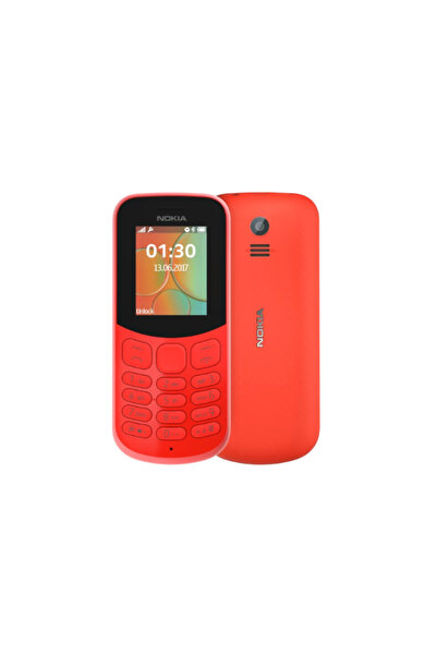 Nokia 130 Dual Sim Mobile Phone with Camera - Red