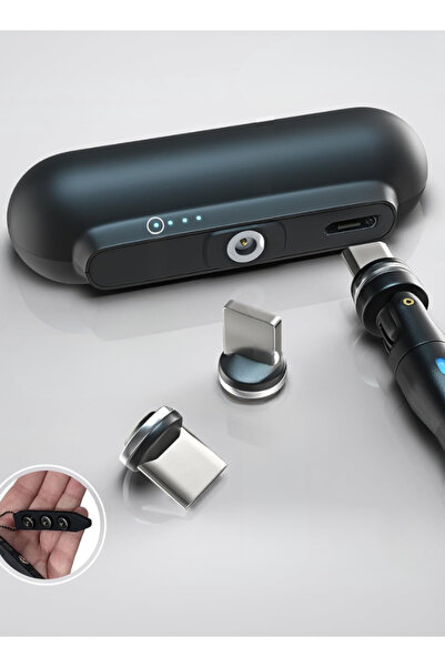 Generic Magnetic Mini Power Bank 2600mAh – Portable Finger-Size Emergency Charger with LED Indicator