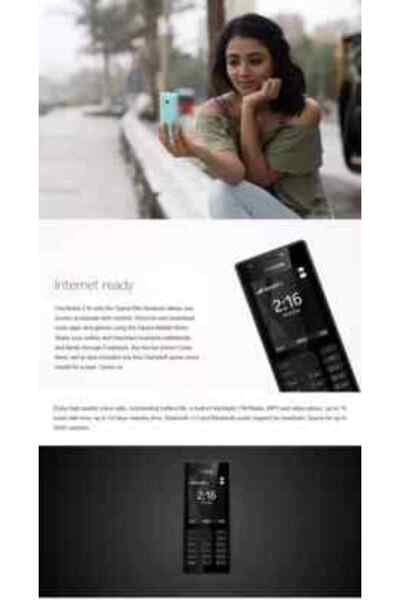 Nokia Original 216 3G GSM 900/1800 Dual SIM 2.4" Blue Cellphone