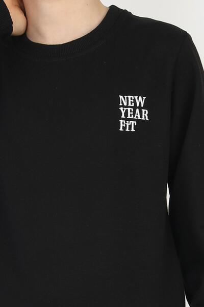 NEW YEAR FİT İki İplik Ba Printed Boys' Set