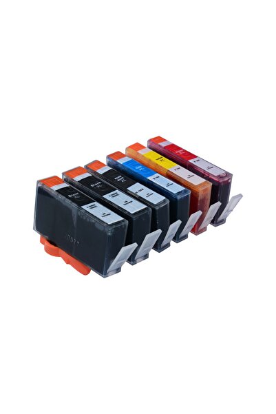 Propart Set of 6 Ink Cartridges H364XLBK, Black 30 ml, Photo Black, Blue, Red, Yellow 18 ml Compatible