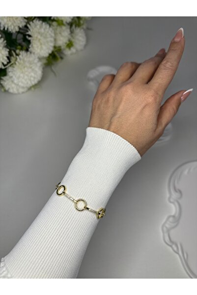 New Meluna Premium Series Gold Stone Ring Bracelet-(17+2cm.)