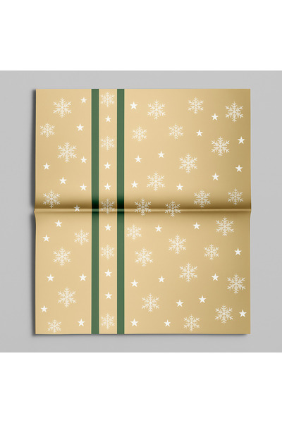 ÇINARASYADAHOME Gold Snowflake Patterned Christmas Themed Gift Wrapping and B...