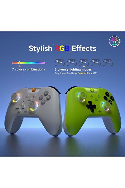 EasySMX X05 Wireless Controller - Bluetooth Gamepad with Hall Effect Joysticks & RGB