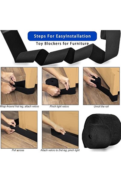 Generic 2PCS Under Couch Guards Toy Blocker