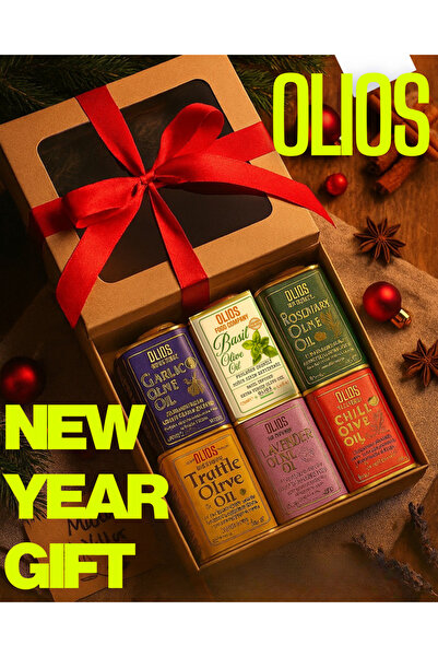 olios food company 6'lı çeşnili soğuk sıkım zeytinyağı