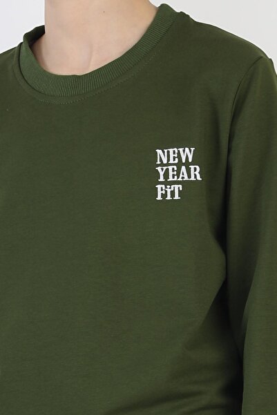 NEW YEAR FİT İki İplik Ba Printed Boys' Set