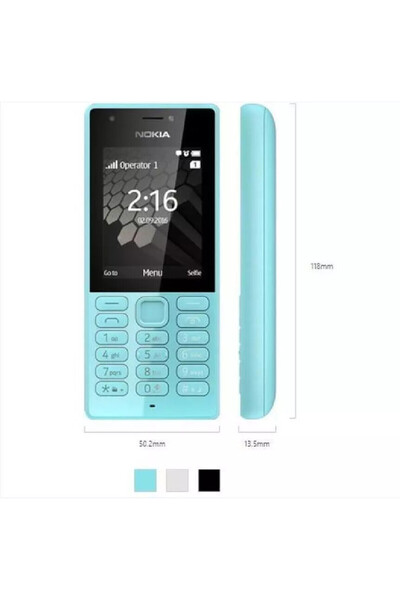 Nokia Original 216 3G GSM 900/1800 Dual SIM 2.4" Blue Cellphone