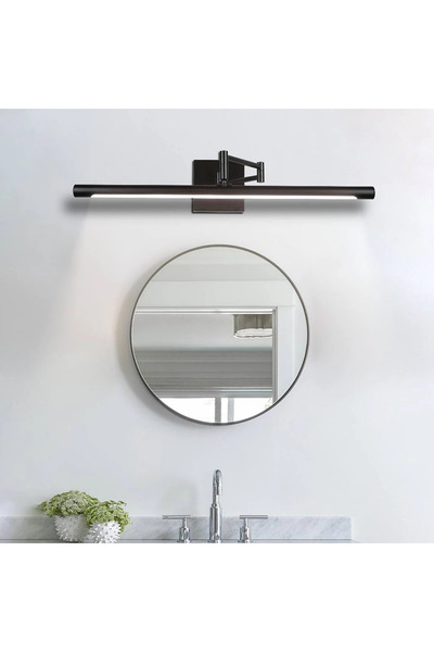 HAMER ابليك جداري مغسلة مودرن اسود لون الانارة 3اضاءات 60 سم